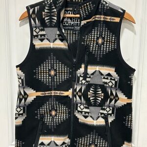 Powder River Outfitters Panhandle Boys' Powder River Aztec Fleece Vest, Size XL